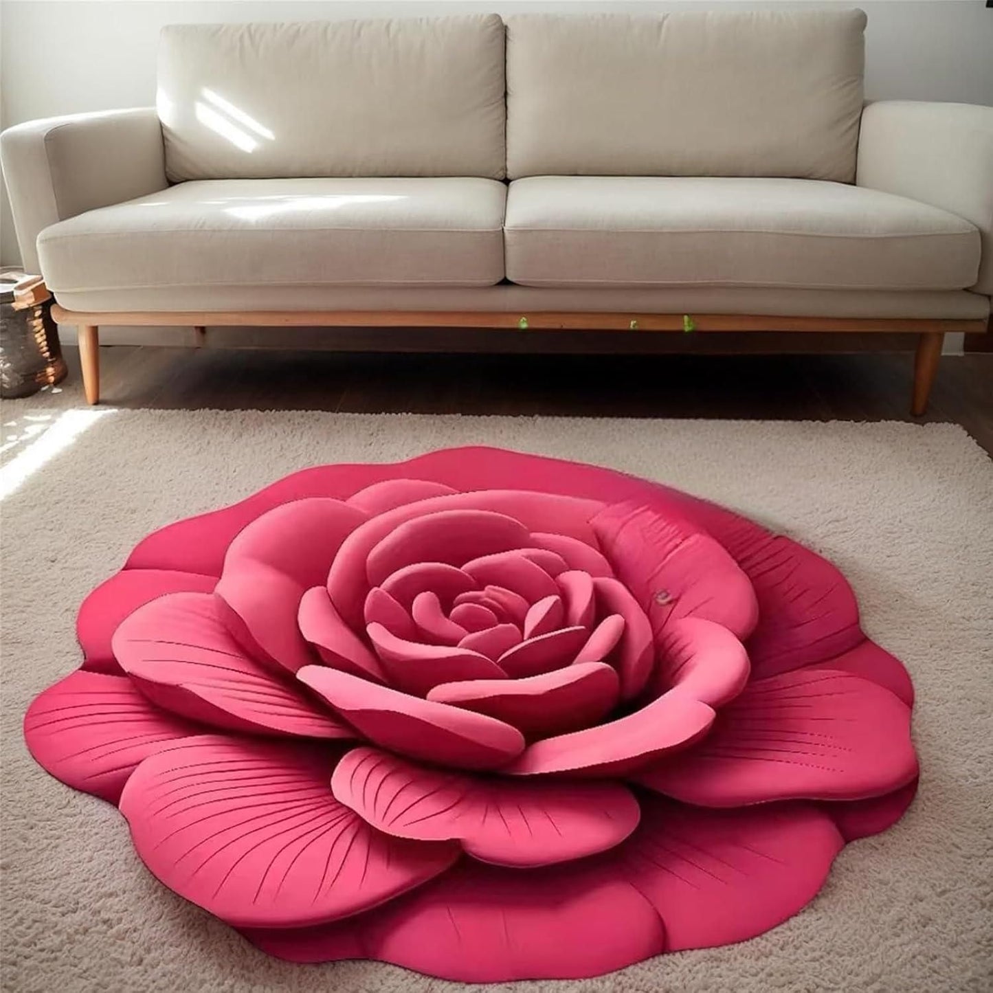 3D Floral Plush & Diatomaceous Earth Mat