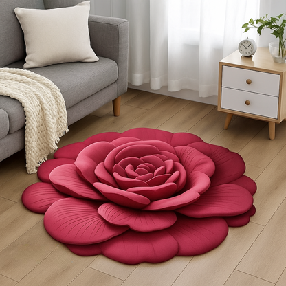 3D Floral Plush & Diatomaceous Earth Mat
