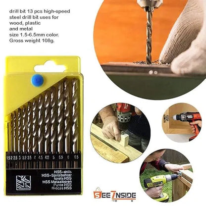 Ultra-Hard Alloy Drill Bit Kit - (Set of 13)