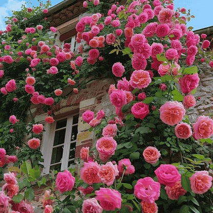 Climbing Rose Flower Seeds — Year-Round Blooming (UK Imported)